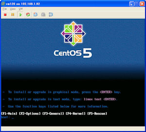 VMware ESXiにCentOS 5をインストールする