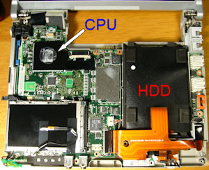 CF-R6 HDD交換